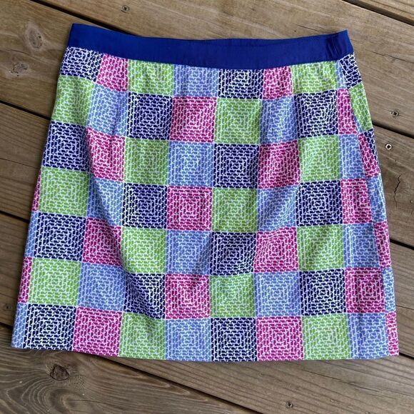 Vineyard Vines Whale Patchwork Skirt Size 4 - Picture 4 of 4